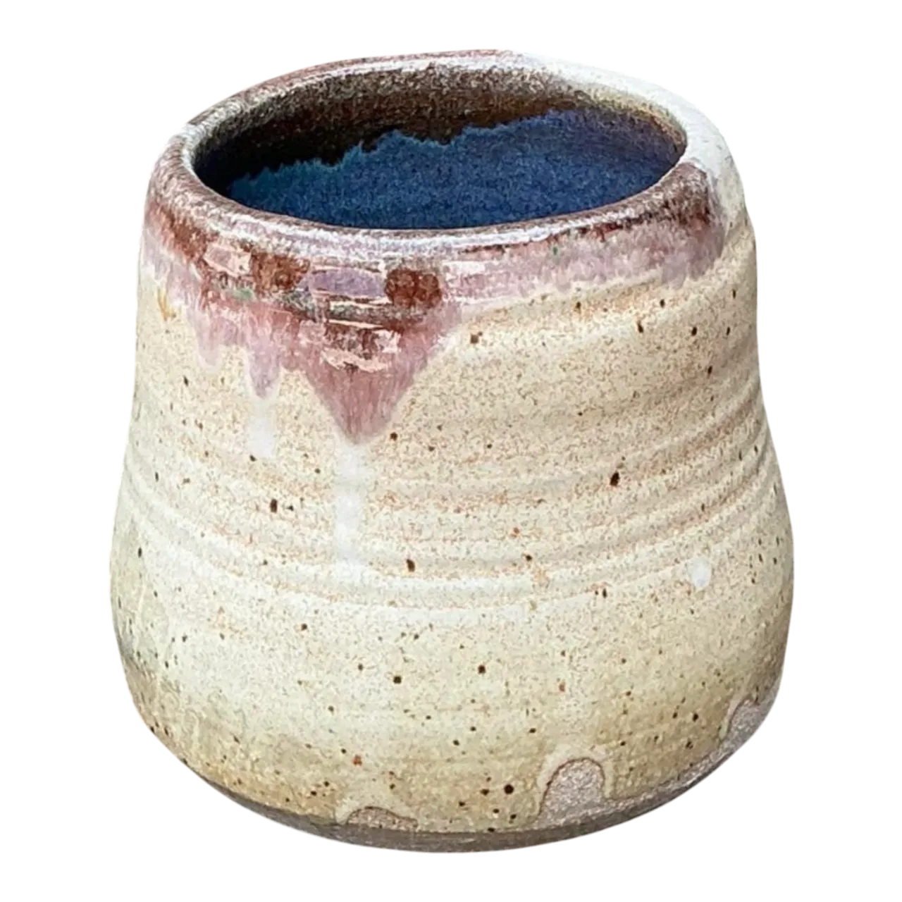Vintage Original Studio Pottery Vase - Pottery, 5W x 4.75H