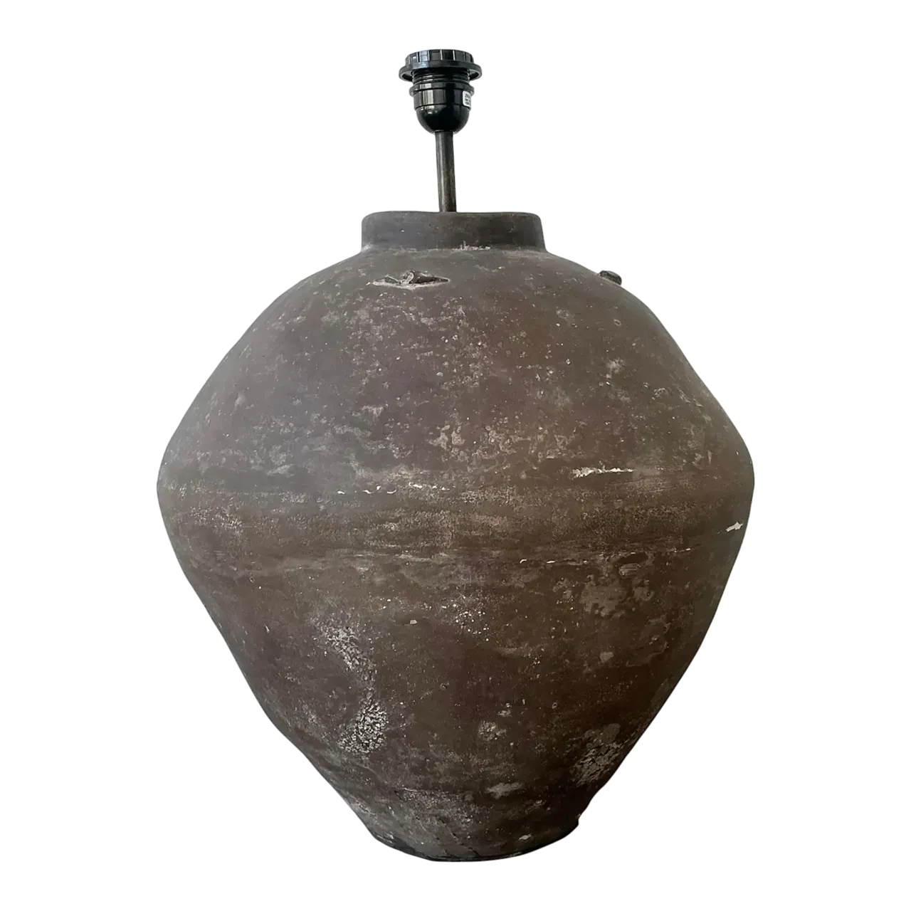 Vintage Primitive Matte Ceramic Lamp