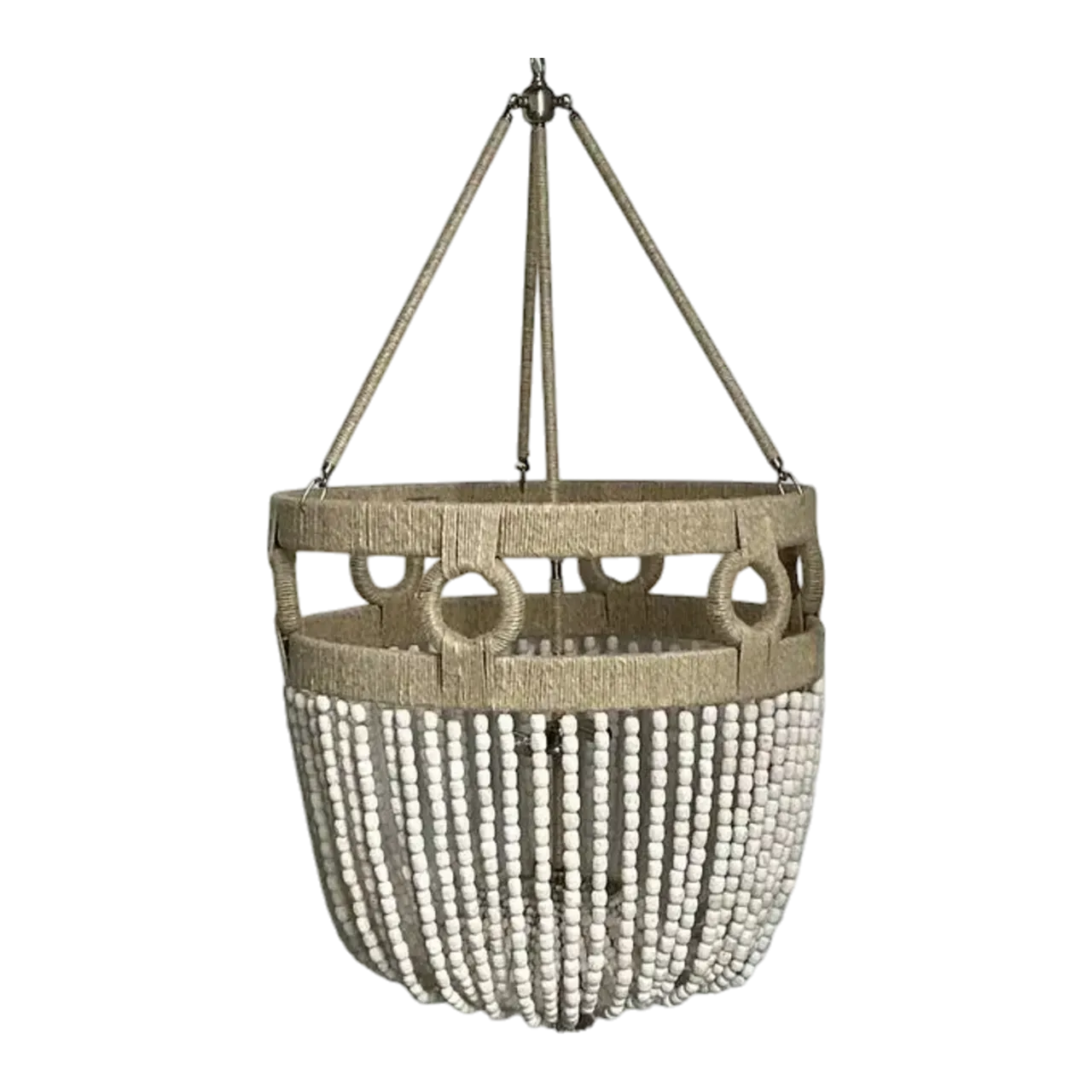 Vintage Roshambeaux “Frankie Malibu” Beaded Chandelier