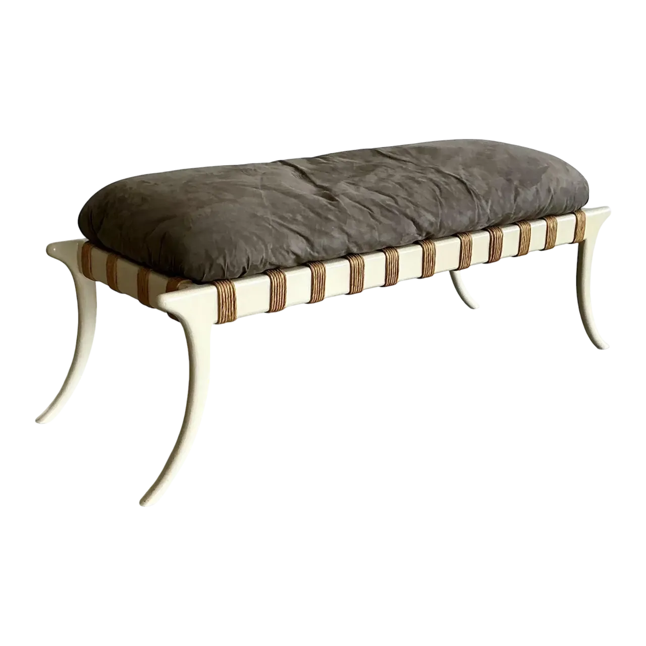 Vintage Saber Leg Bench