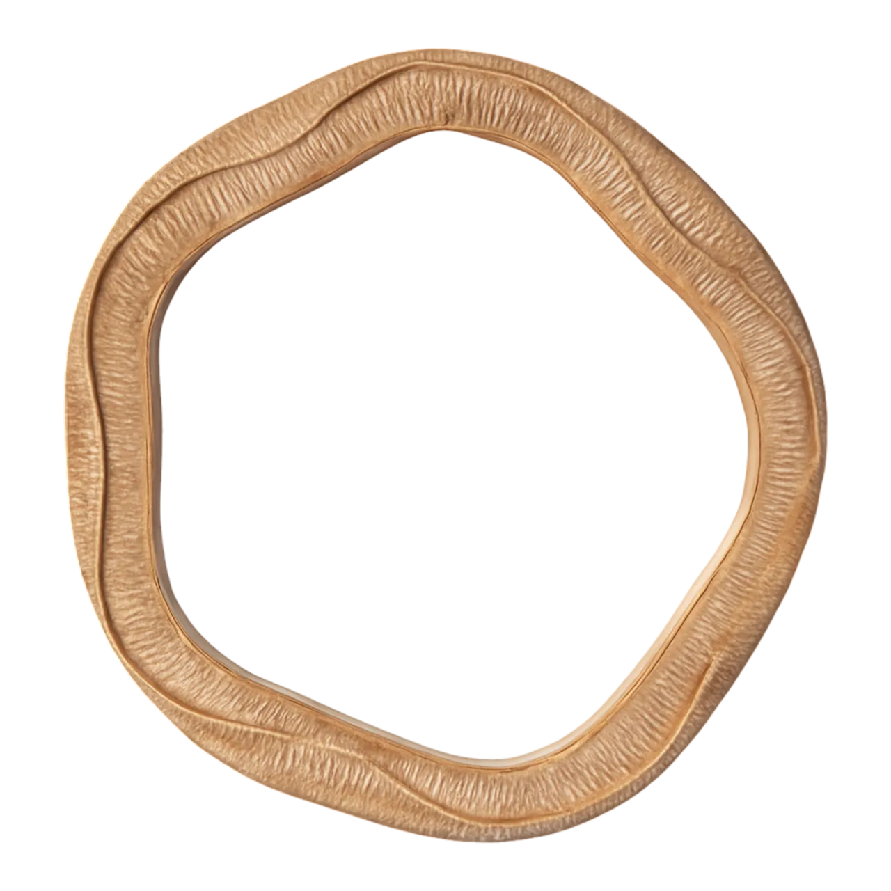 Vintage Textured Woven Rattan Mirror